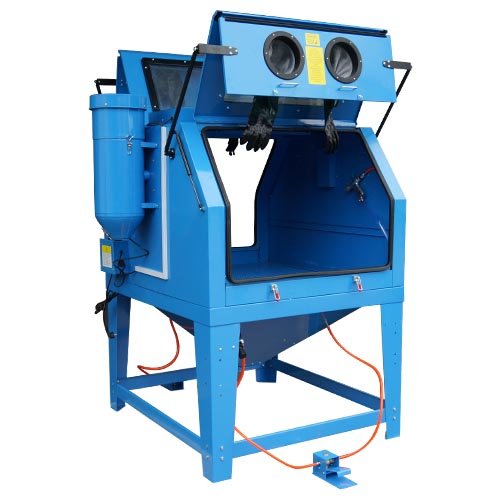 Professionele zandstraalkabine 1200 liter 230 volt 2 werkposities