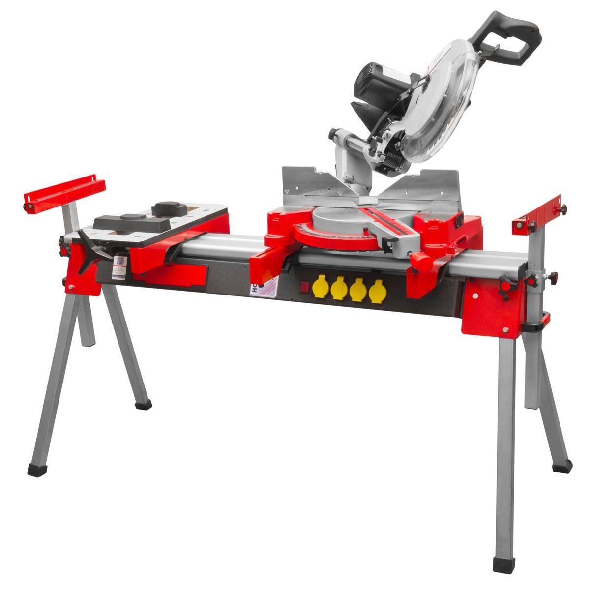 Scie à onglet 1900 watts et support complet holzmann
